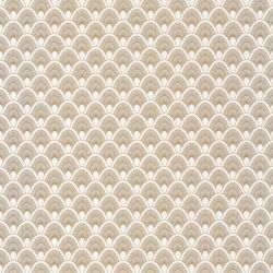 Papier peint intissé graphique doré et blanc MAYOTTE - L'Odyssée par Caselio - 101450110