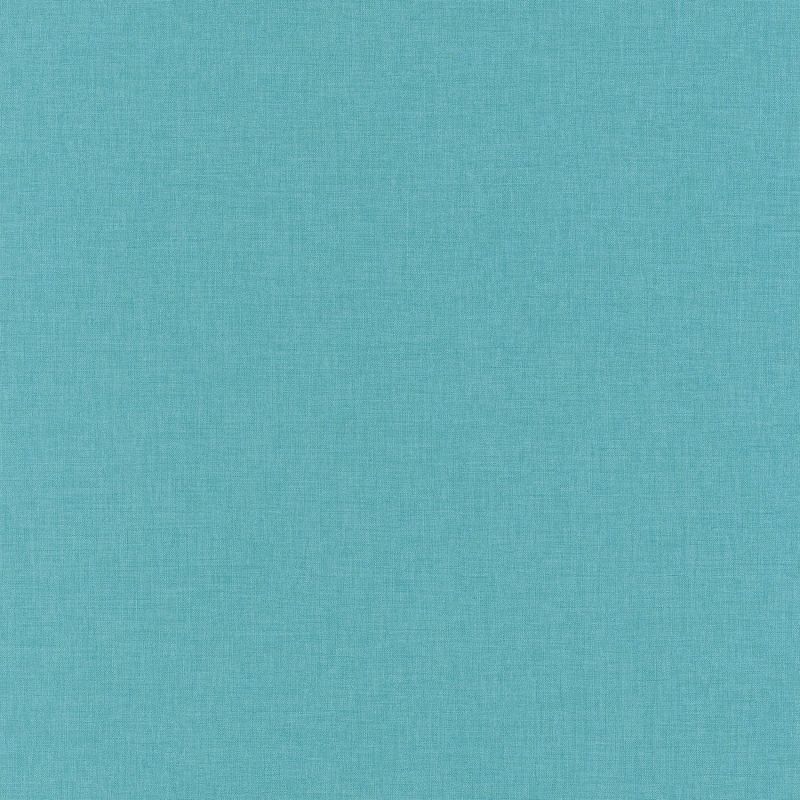 Papier peint vinyle sur intissé uni turquoise LINEN - Linen par Caselio - 68526623