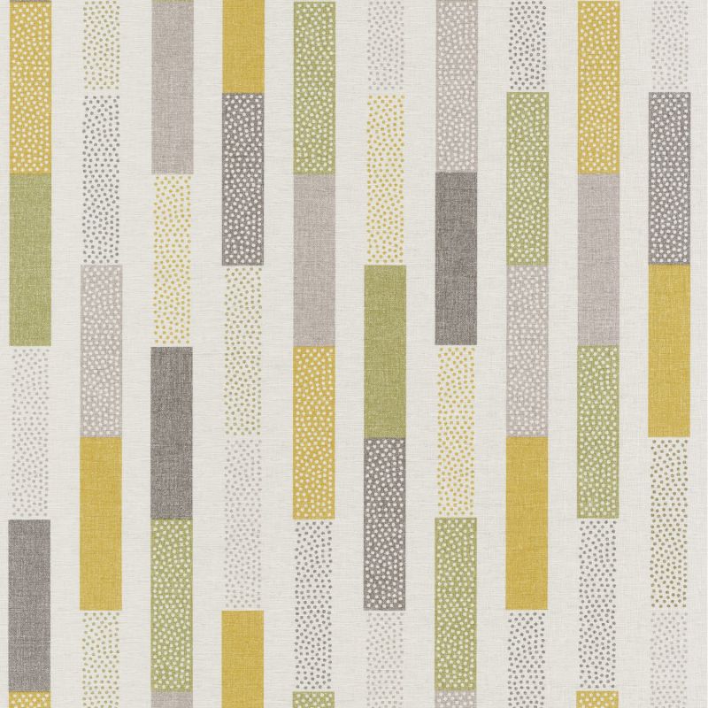 Papier peint vinyle sur intissé rayure vert et jaune RAYURE DOT - Swing par Caselio - 68897172