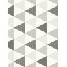 Papier peint vinyle sur intissé graphique gris et noir TRIANGLE - Tonic par Caselio - 69449412