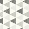 Papier peint vinyle sur intissé graphique gris et noir TRIANGLE - Tonic par Caselio - 69449412
