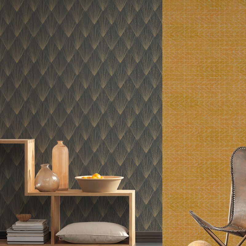 Papier peint vinyle sur intissé graphique doré et gris NEW YORK SPARKS - Metropolitan Stories 2 par As Creation - 37864-4