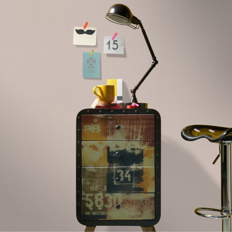 Papier peint vinyle expansé sur intissé uni pailleté taupe UNI GLITTER - Essentiel par Erismann - 02403-38