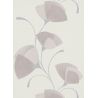 Papier peint vinyle sur intissé floral rose poudré pailleté et blanc cassé EVENTAIL - Fleur par Erismann - 02458-40