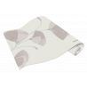Papier peint vinyle sur intissé floral rose poudré pailleté et blanc cassé EVENTAIL - Fleur par Erismann - 02458-40